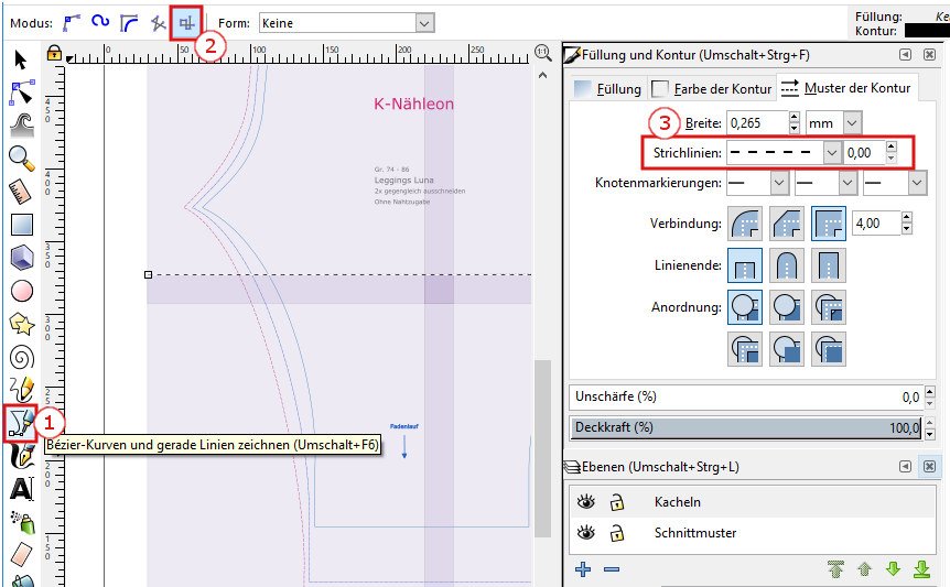 Gekachelt Drucken in Inkscape