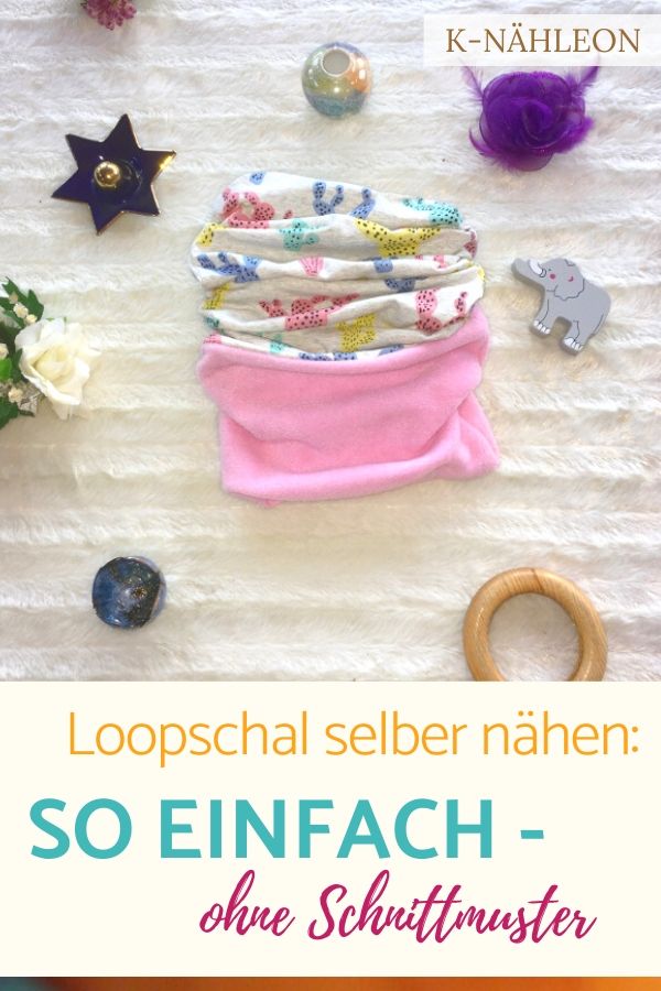 Loopschal selber nähen - einfach ohne Schnittmuster