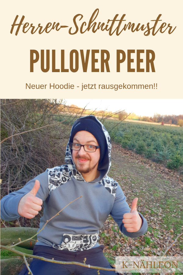 Schnittmuster Herren-Hoodie Peer - jetzt rausgekommen!