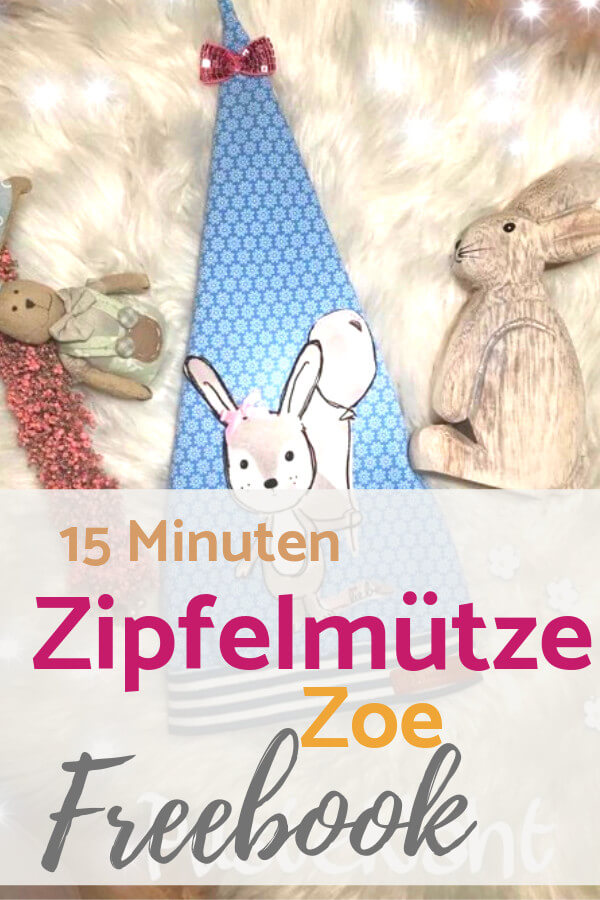 Kostenloses Schnittmuster Zipfelmütze Zoe für Babys und Kinder