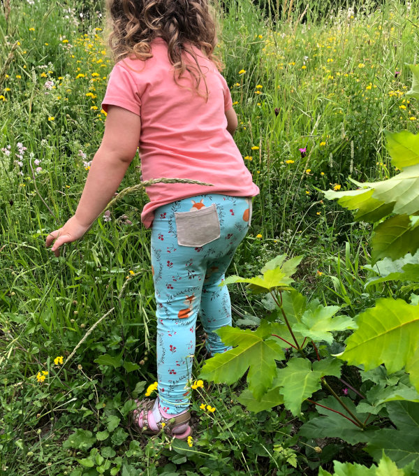 Hintere Taschen an der Leggings sind ein Blickfang