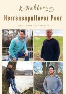 Schnittmuster Hoodie und Pullover Peer für Männer S - XXXL