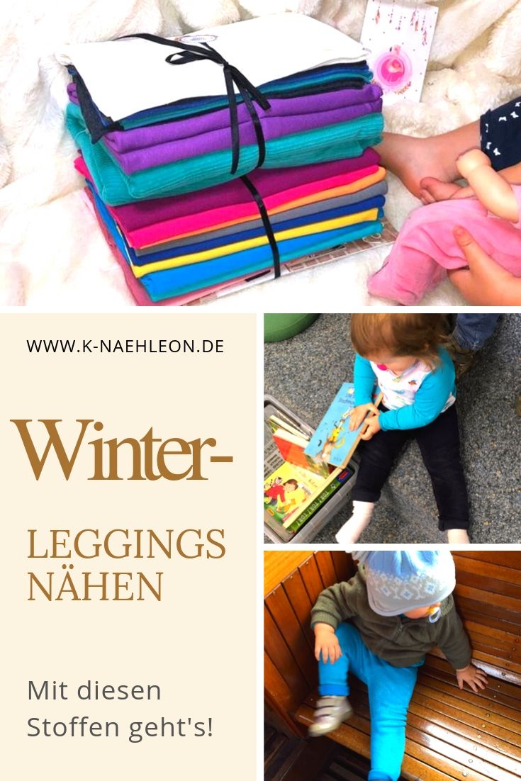 Winter-Leggings nähen - mit diesen Stoffen ist sie schön warm