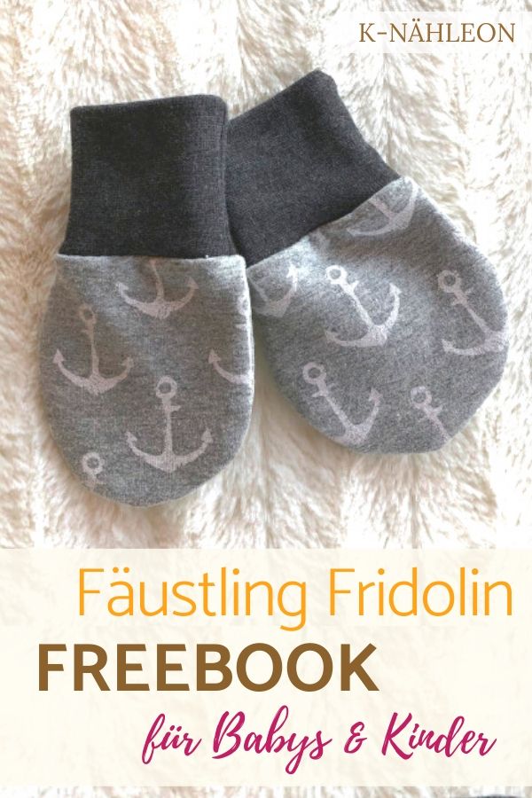 Babyhandschuhe mit Verbindungsband, Fausthandschuhe Baby