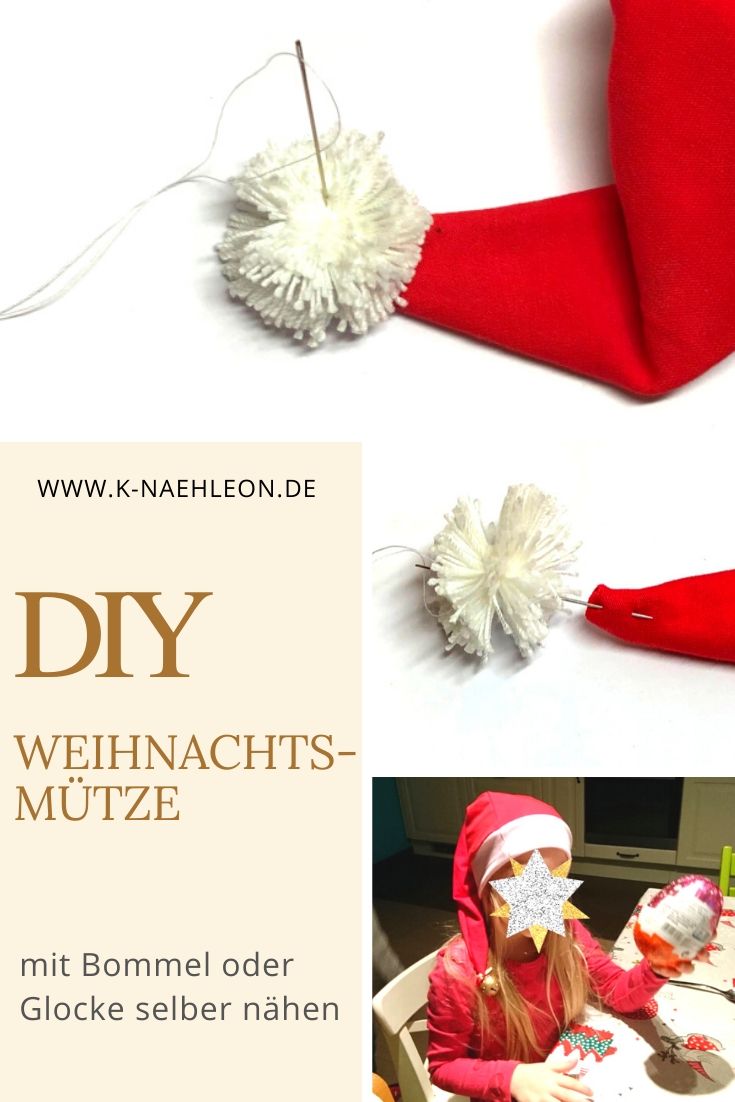 DIY Weihnachstmütze selber nähen