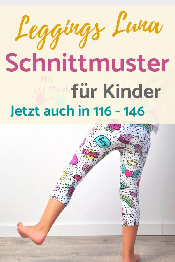 Schnittmuster Leggings für Kinder in 116 - 146 