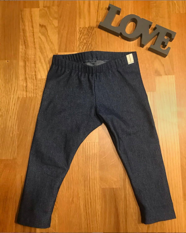 Leggings aus Jeans-Jersey mit Gummi nähen